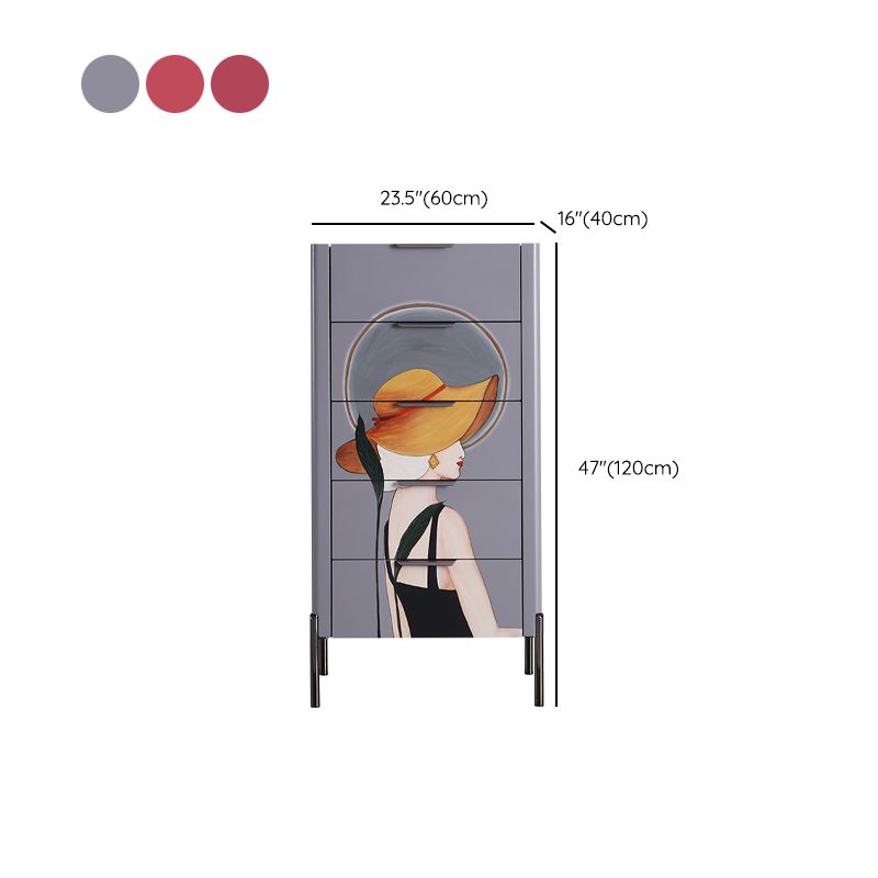 15.6-inch Width Modern Storage Chest Dresser Stone Storage Chest