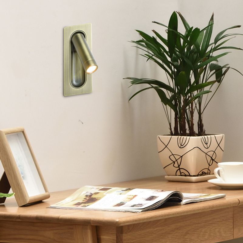 Metallzylinderwand montierte Lampen zeitgenössische 1 leichte Wandmontage -Lesellichter