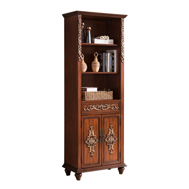 Rectangle Standard Storage Cabinet Solid Wood Cabinet with Drawer