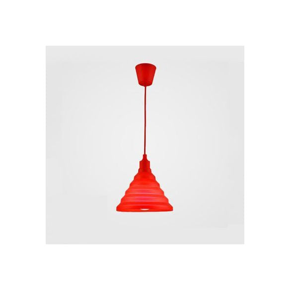 Silica Gel Babel Pendant Light Modern 1 Light Folding Hanging Lamp in Multi Colors
