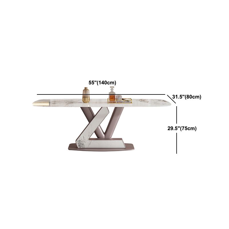 Modern Sintered Stone Dining Table Set 1/2/5/7 Pieces Rectangle Dining Set