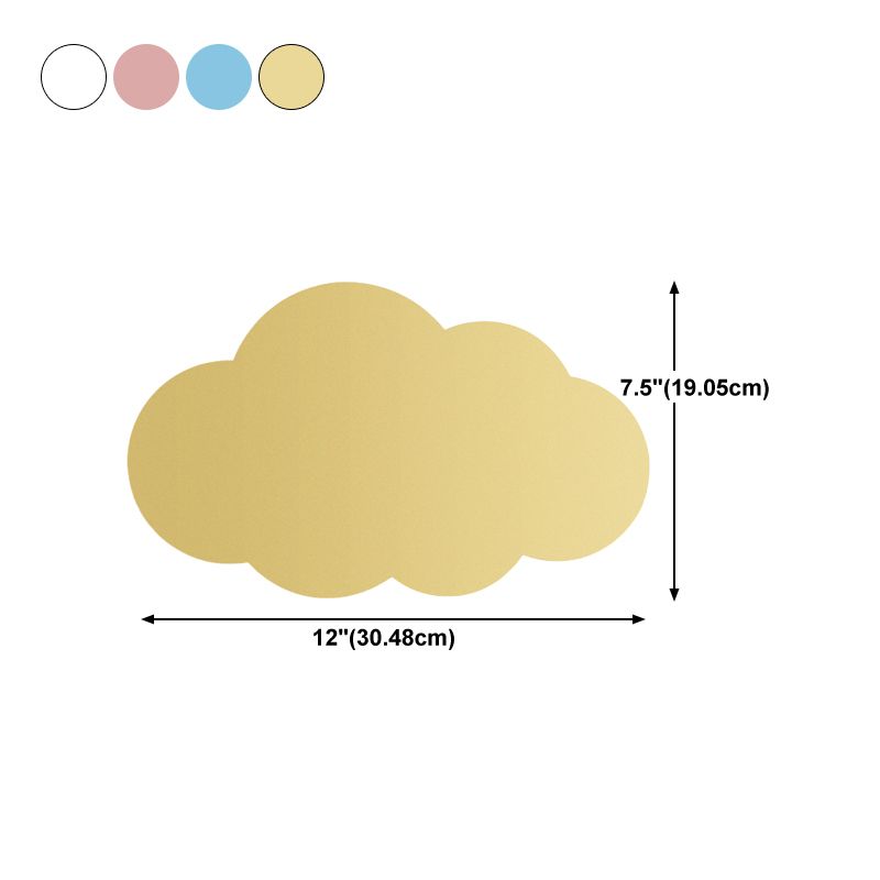 Modern Style Cloud Shape Wall Sconce Metal 1 Light Wall Light for Children's Room