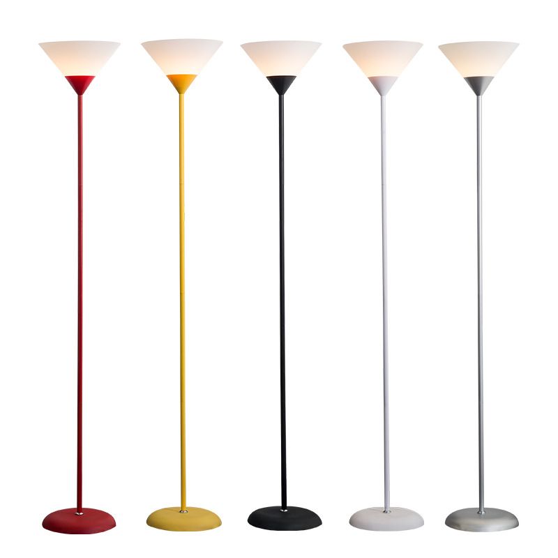 Macaron Light Torchiere Lamp conico con l'ombra acrilica