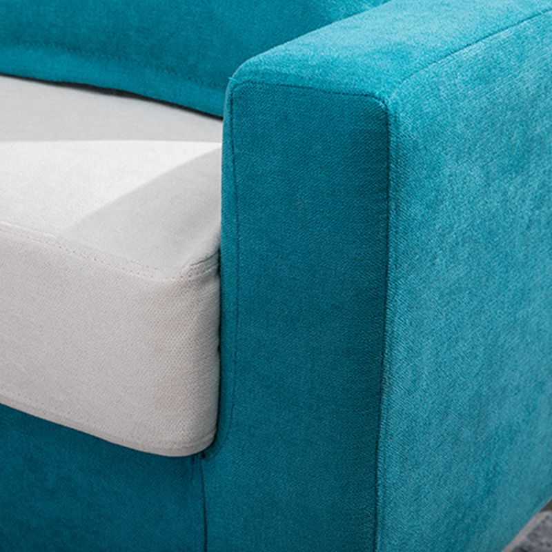 Modern Standard Sofa Pillows Square Arm 2 Seater Living Room Settee