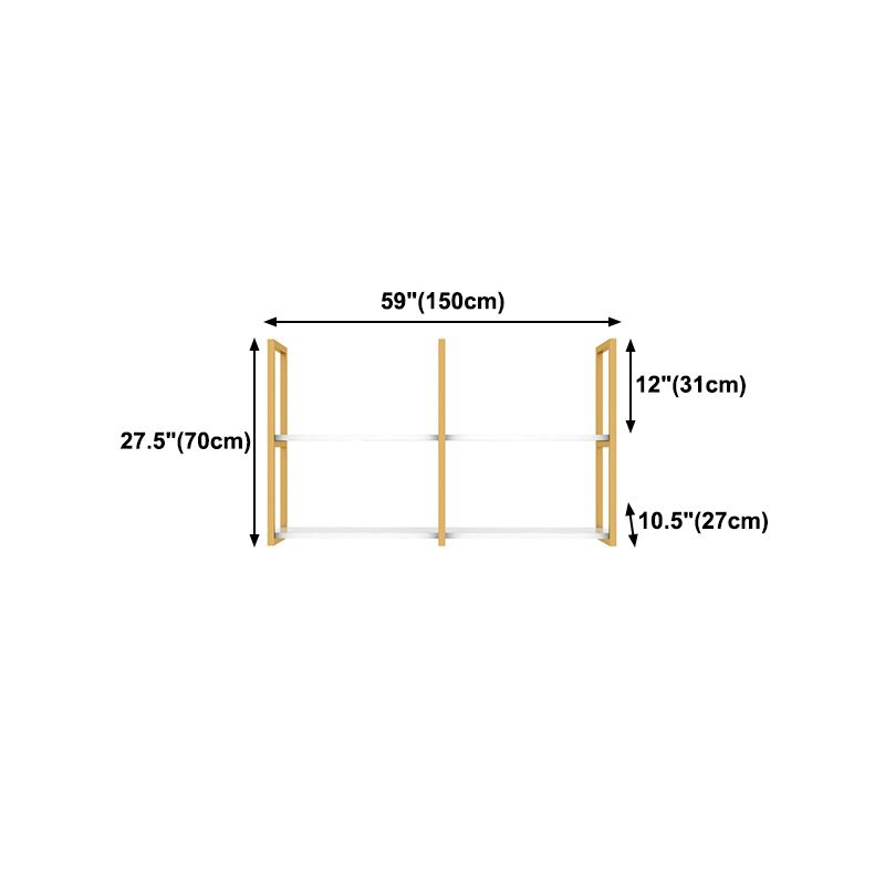 10.63 "W libreria in stile glam a parete in stile glam per la sala da studio degli uffici domestici