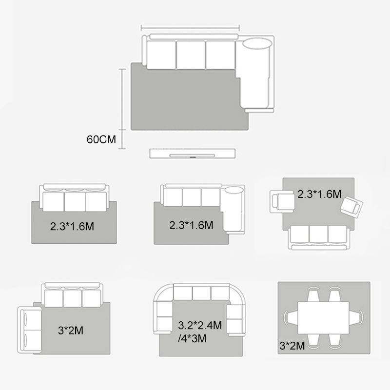 Black Modern Carpet Polyester Graphic Carpet Non-Slip Backing Carpet for Home Decor