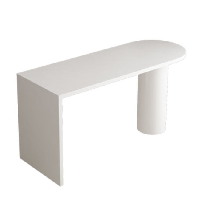 Indoor Double Pedestal Bistro Table Modern Wood Cocktail Bar Table