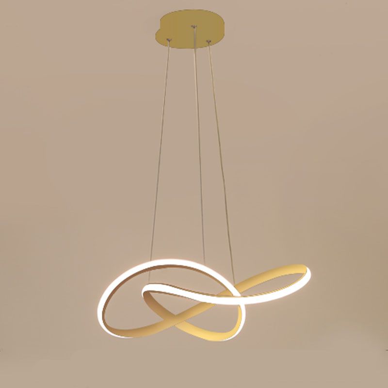 Moderner einfacher charakteristischer Stil LED Hängende Kronleuchterlicht für Esszimmerbars