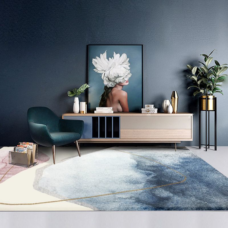 Stijlvolle moderne tapijtgrijs geometrische printruimte Tapijten Polyester Niet-slip achterste tapijt voor thuisdecoratie