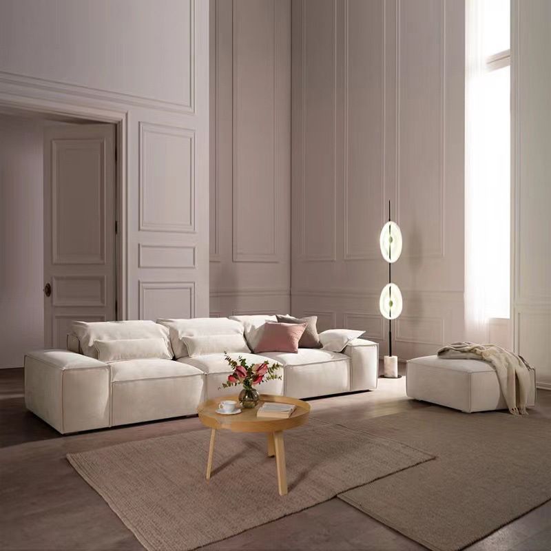 Stationary Living Room Square Arm Standard Contemporary Seating