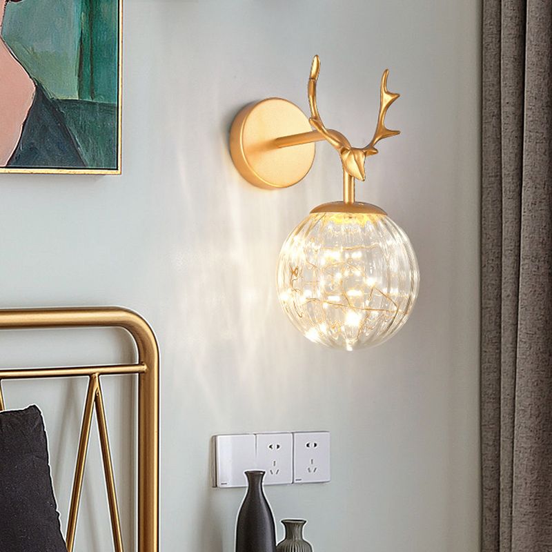 Creative Nordic Nordic Stipical Sconce Sconce Lampade Glass 1 Prononi leggeri