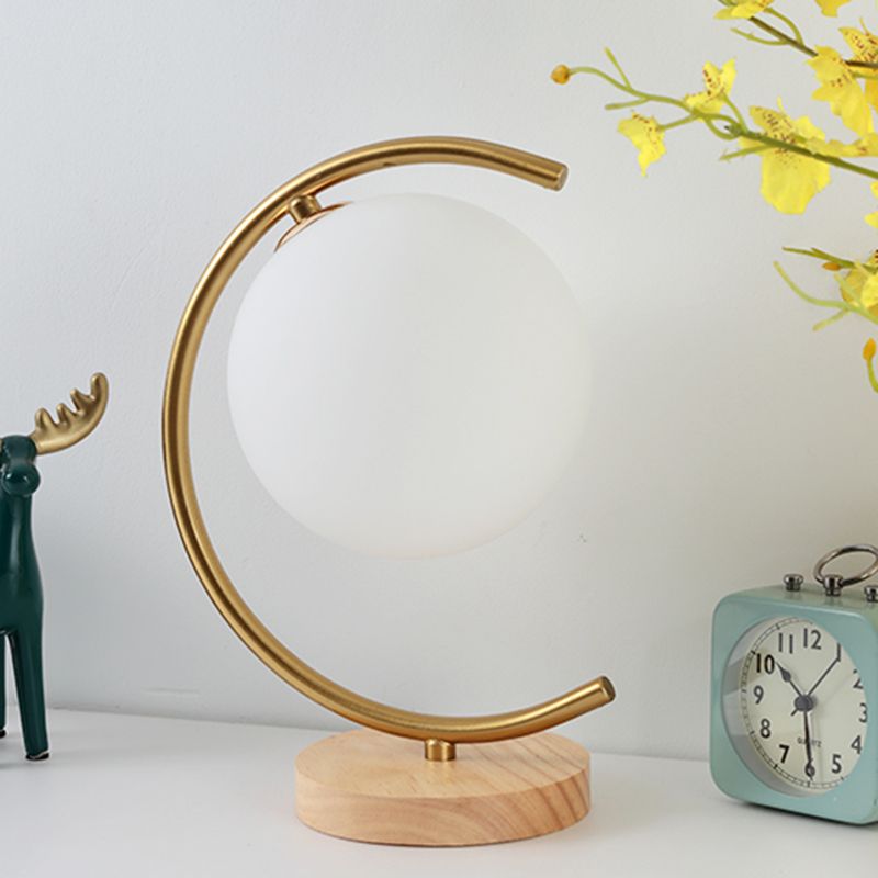 Sfera lampade da tavolo notturno MODERNA 1 comodino leggero in oro
