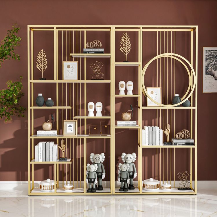 Libreria etagere aperta industriale telaio in ferro -scaffale in legno fabbricato scaffale