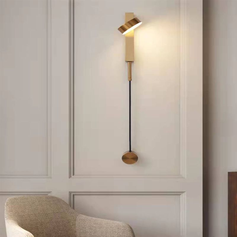 Runder Schatten 1-Licht-Metallwandbeleuchtung moderner Wandmontagebeleuchtung