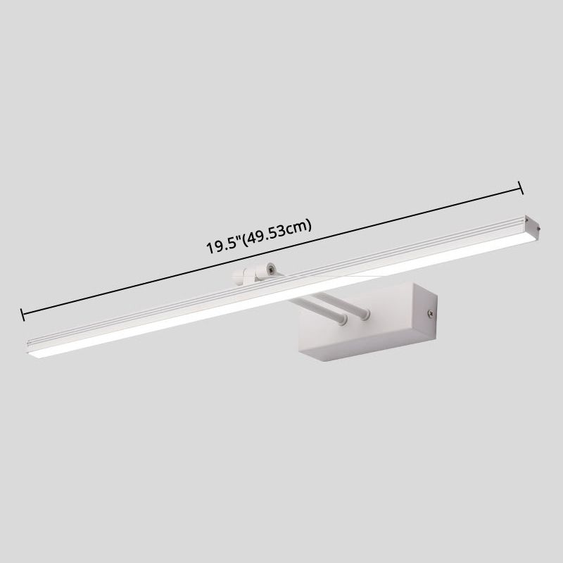 Linear Vanity Light Modern Minimalist Style Metal Single Vanity Light