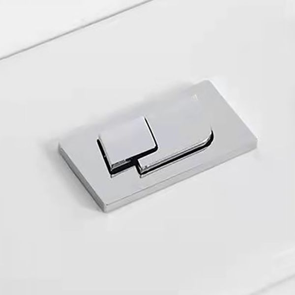 Glossy White Ceramic Toilet Bowl Modern Indoor All-In-One Toilet