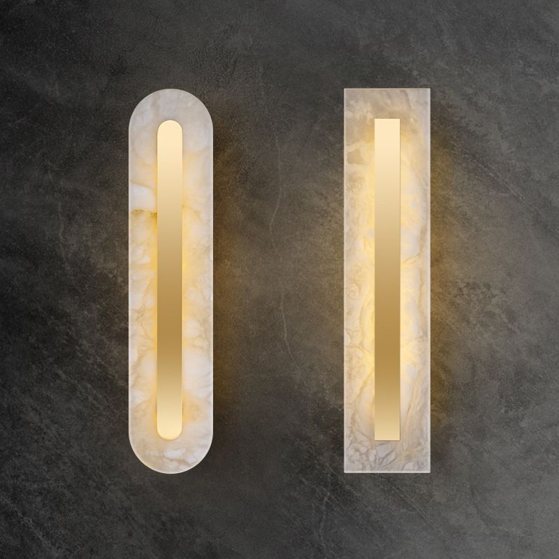 Single Modern Golden Wall Mounted Sconce LED Shaded Wall Light for Foyer