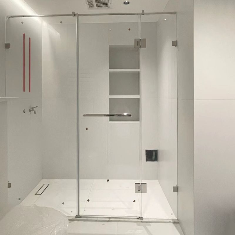 Tempered Hinged Shower Bath Door Transparent Frameless Shower Door