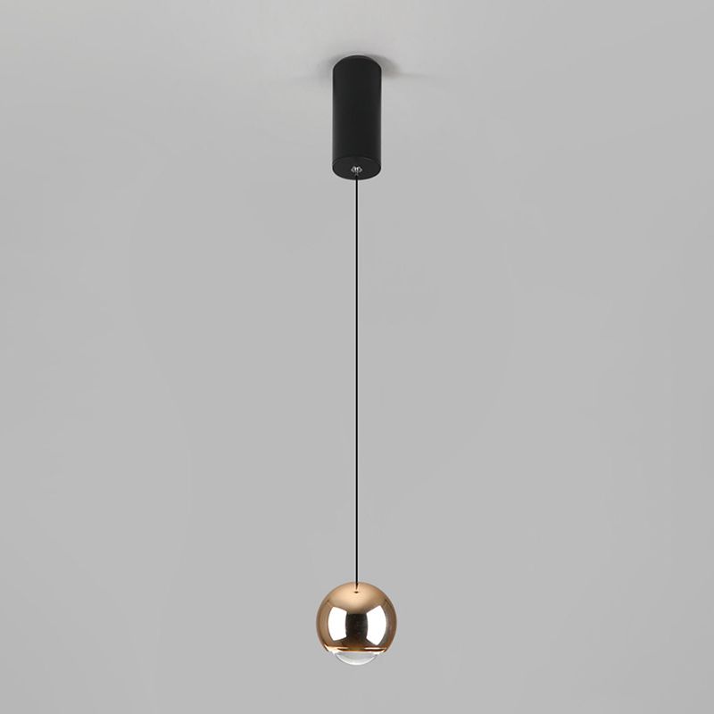 Postmoderne Aluminium -Anhänger Light Globe Form Hanging Anhänger für Wohnzimmer