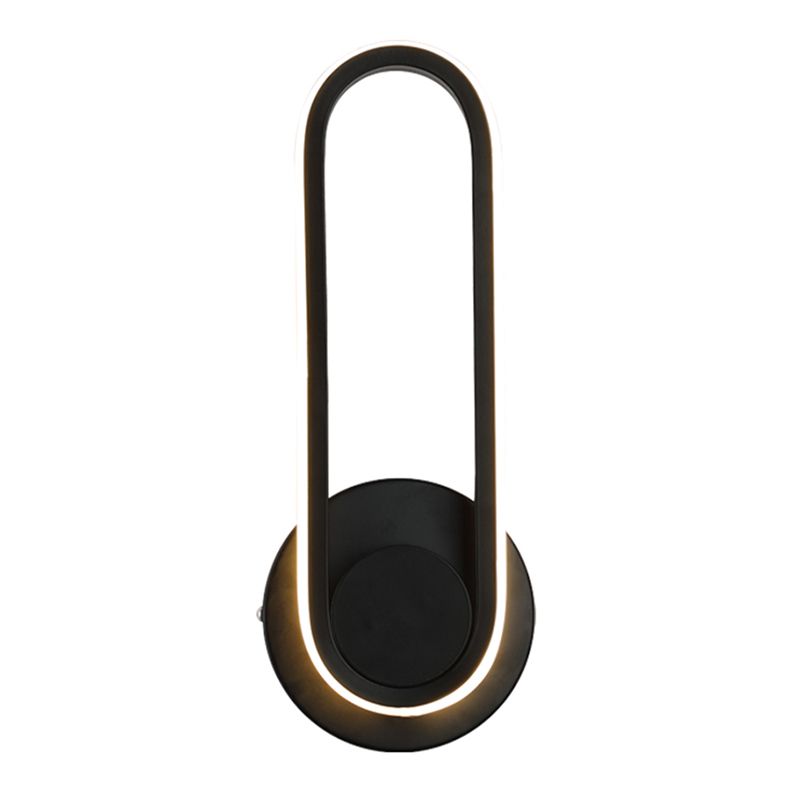 Moderne beknopte LED Roteerbare wand SCONCE Smeedijzeren langwerpige wandlampje met siliconen schaduw