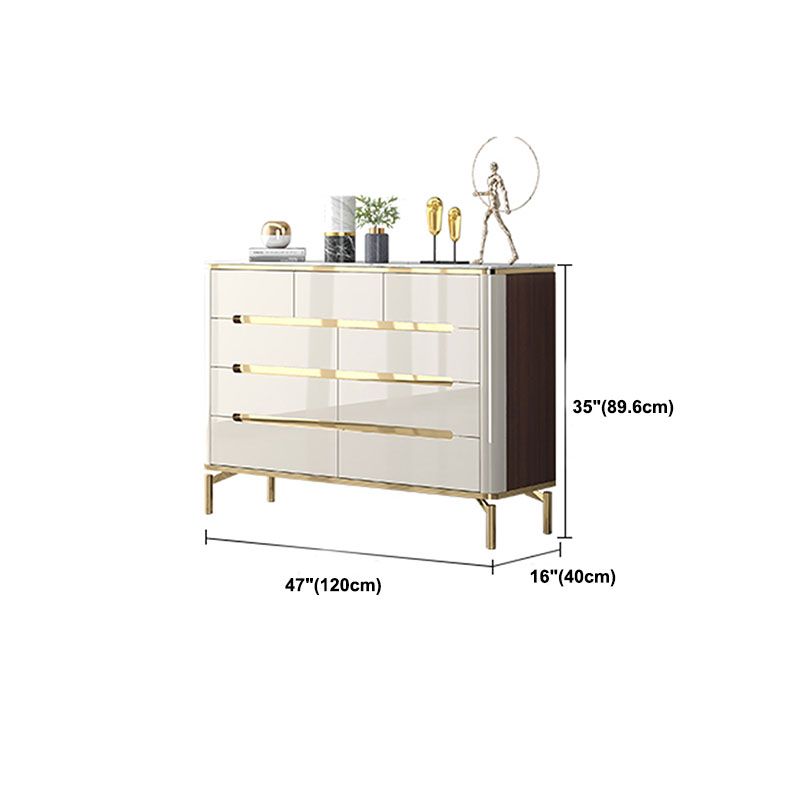 15.75-inch Width Storage Chest Stone Top Storage Chest Dresser for Bedroom