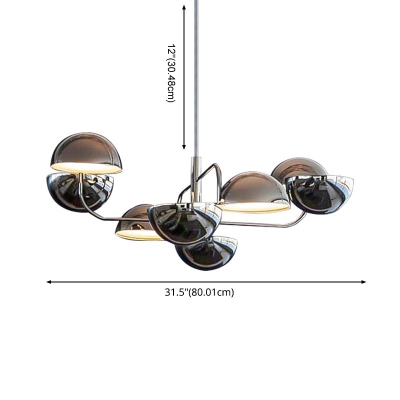 8 têtes Postmodern Chandelier Plafond Plafond Pendant pour le salon salle à manger