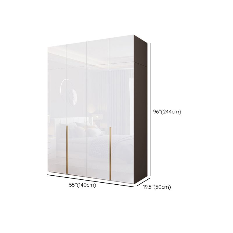 Bedroom Soft Close Doors Armoire Modern Style Wooden Wardrobe Cabinet