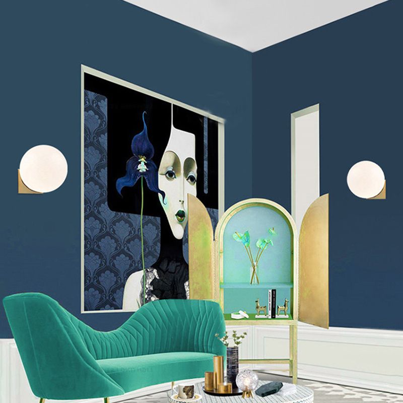 Modern Golden Wall Light Sconces Globe Wall Lighting for Home