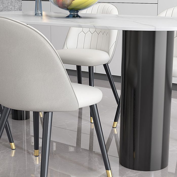 Metall moderne freie Form Esstisch Sintered Steintisch für Esszimmer und Küche