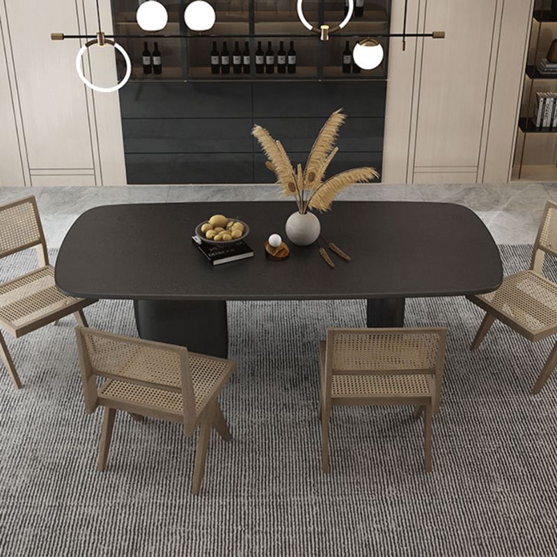 Solid Wood Dining Table Contemporary Style Dinette Table for Kitchen Home