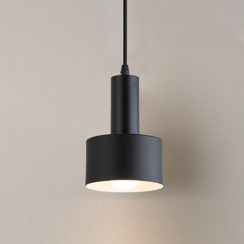 Geometric Hanging Light Fixtures Modern 1-Light Suspension Lamp with Acrylic Shade