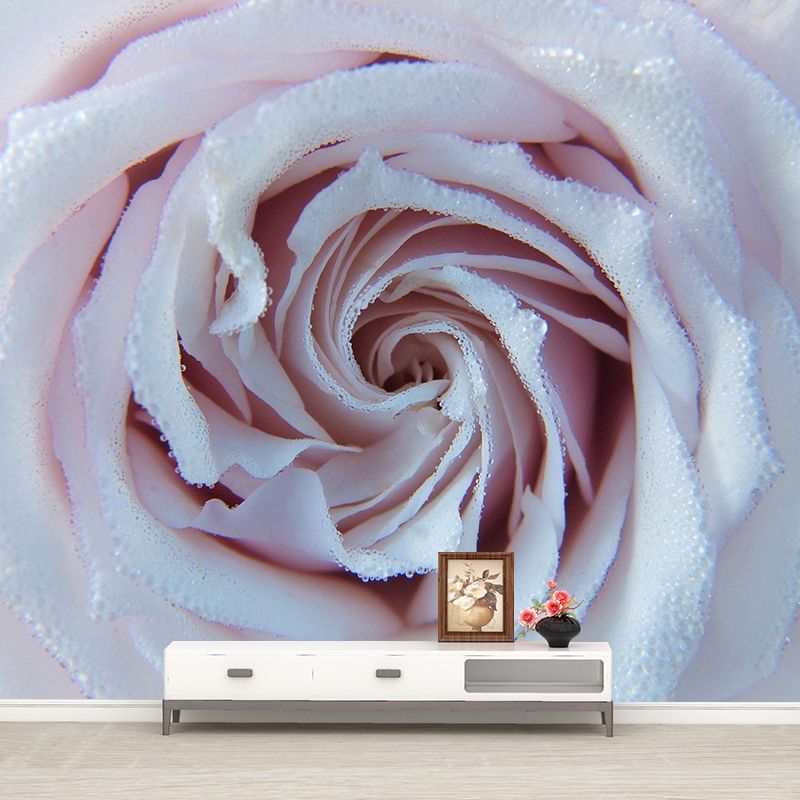 Environment Friendly Resistant Mural Wallpaper Roses Sleeping Room Wall Mural