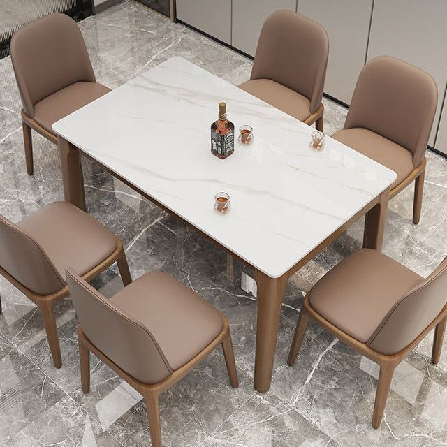 Rectangle Dining Room Table Contemporary 4 Legs Dinette Table