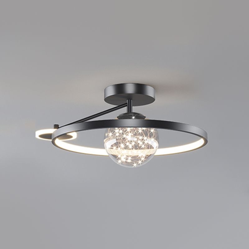 Lámpara moderna de la esfera de la esfera metal 3 luz de techo de montaje de altura de luz