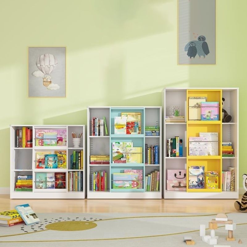 Engineered Wood Standard Bookshelf Contemporary Closed Back  Bookcase