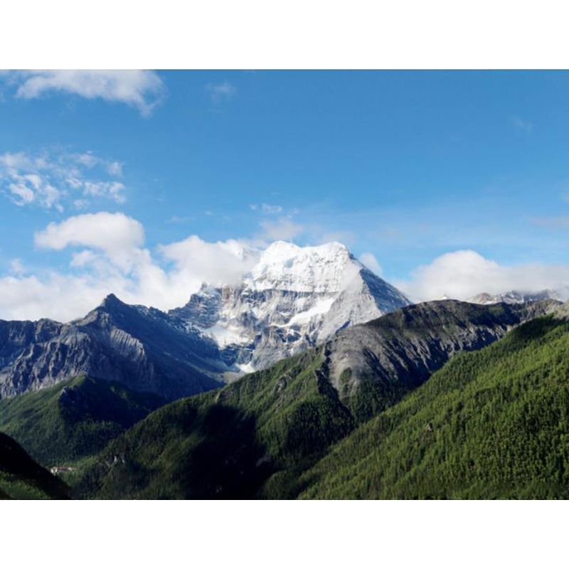 Light Color Contemporary Mural Wallpaper Sky Scenery Wall Covering for Guest Room