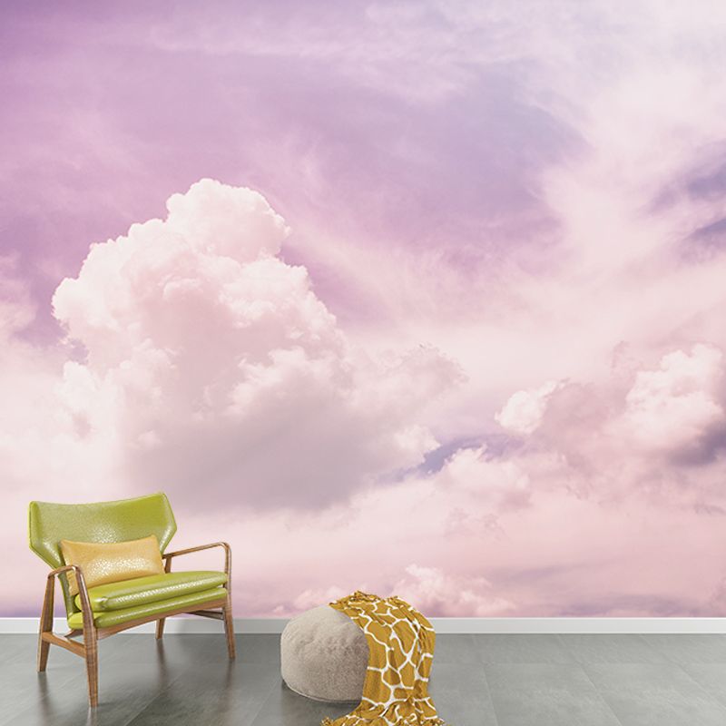 Modern Style Mural Wallpaper Sky Environment Friendly Bedroom Wall Mural