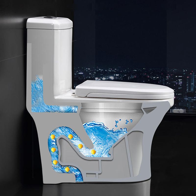 Modern Seat Included Flush Toilet 1-Piece Urine Toilet for Bathroom