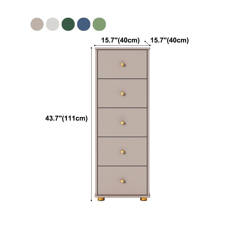 Contemporary Style Engineer Wood Dresser Vertical Bedroom Lingerie Chest with Drawer