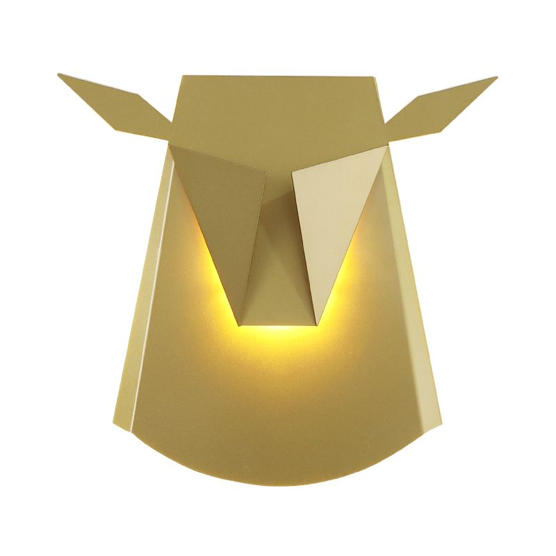 1-Light Geometric Wall Lighting Ideas Modern Style Metal Wall Mounted Light