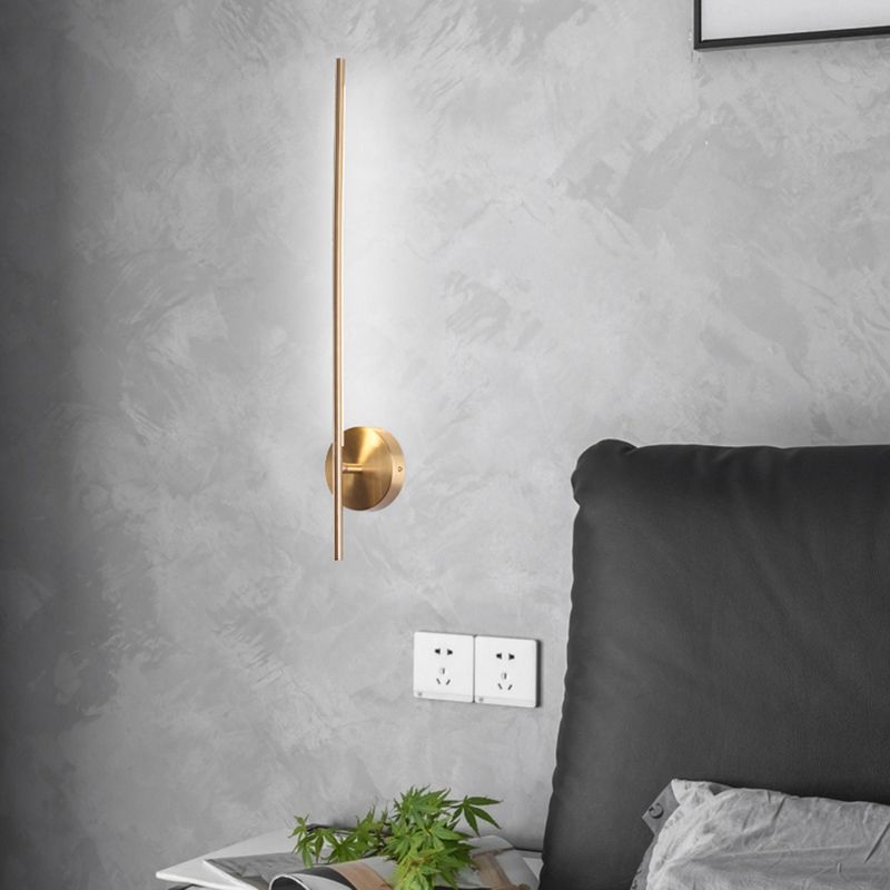 1-Light Modern Wall Lights Metal Linear Wall Mounted Lamps for Bedroom