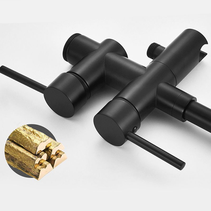 Modern Freestanding Tub Faucet Floor Mounted Lever Freestanding Tub Filler Trim