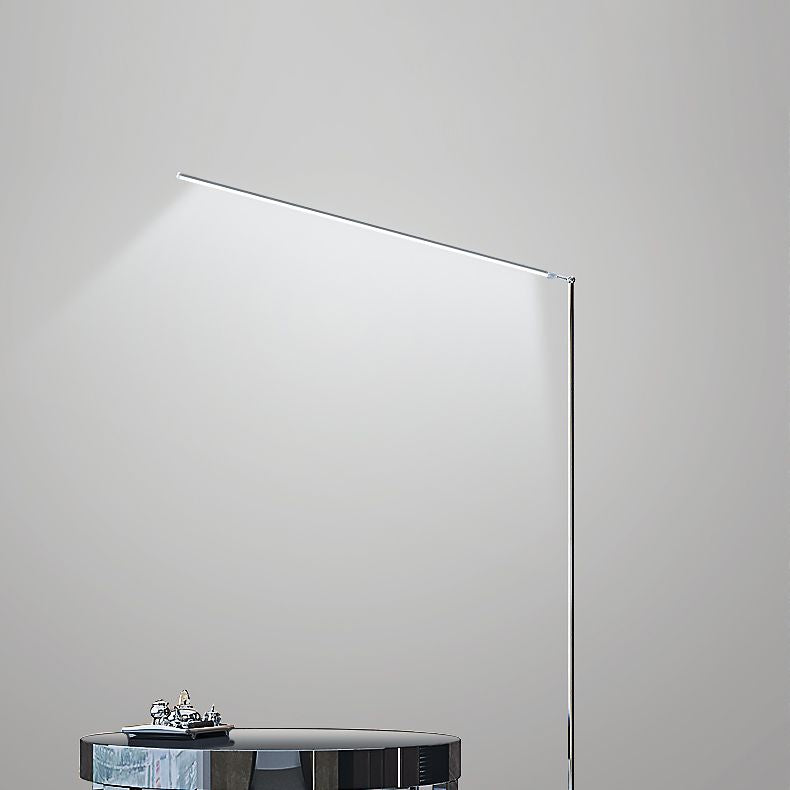 Luce al pavimento a LED a forma di linea Simplicità in alluminio Cromo di stand up per studio