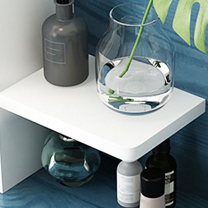 Contemporary Makeup Table With Drawers White/Blue 15.74" W x 28.93" H