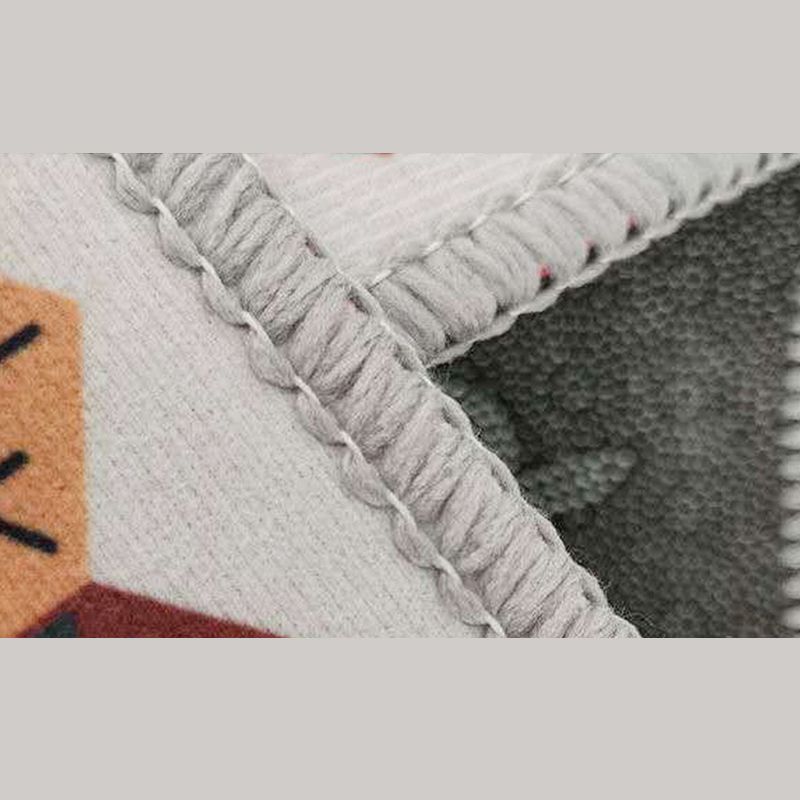 Casual Home Decoration Carpet Plaid Pattern Area Rug Polyester Non-Slip Backing Indoor Carpet