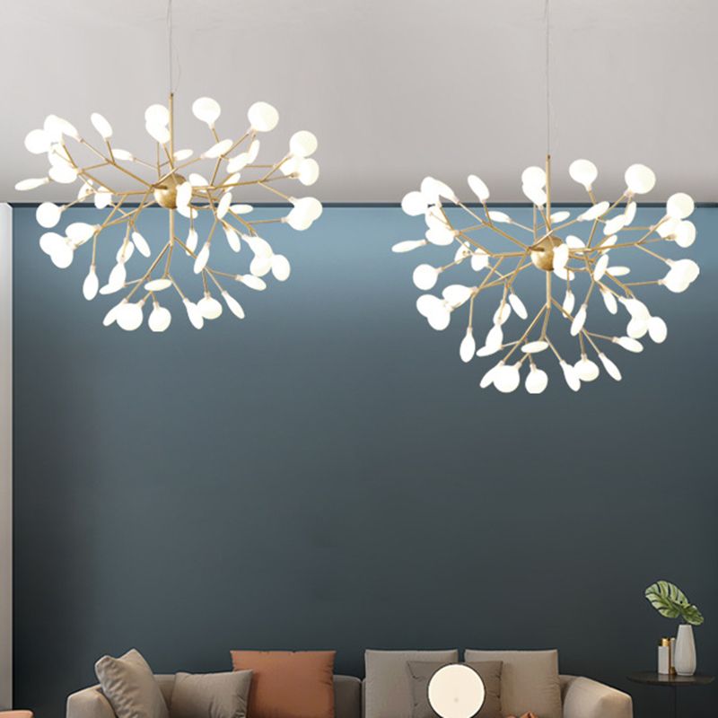 Modern Firefly Style Lampadellier leggero glassata glassata Acrilico Soggiorno Sallo Affatta lampada