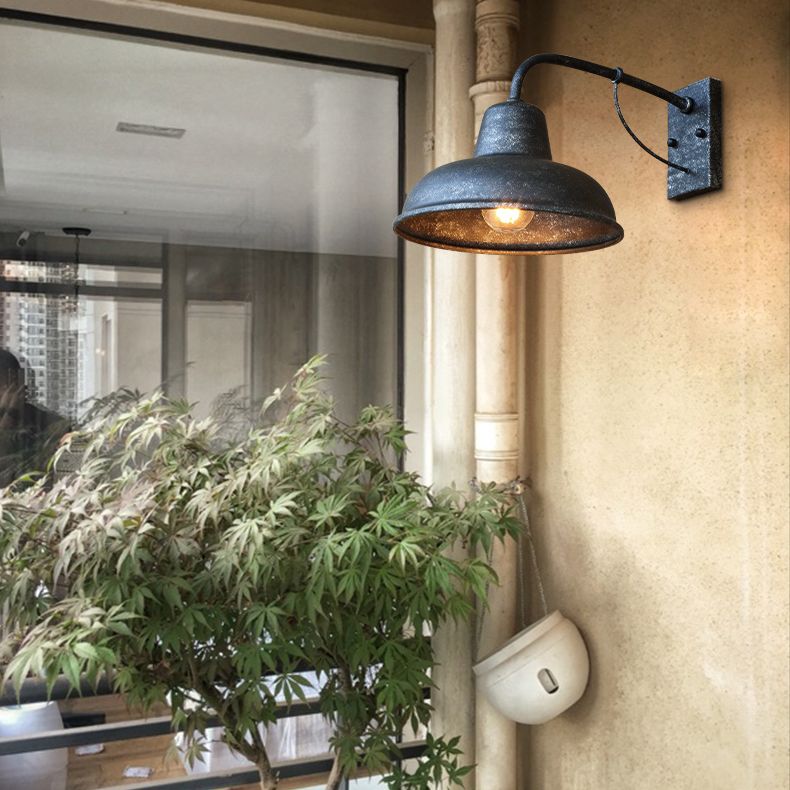 Stile industriale Luci di applique a parete geometrica Metal 1 illuminazione a monte leggera