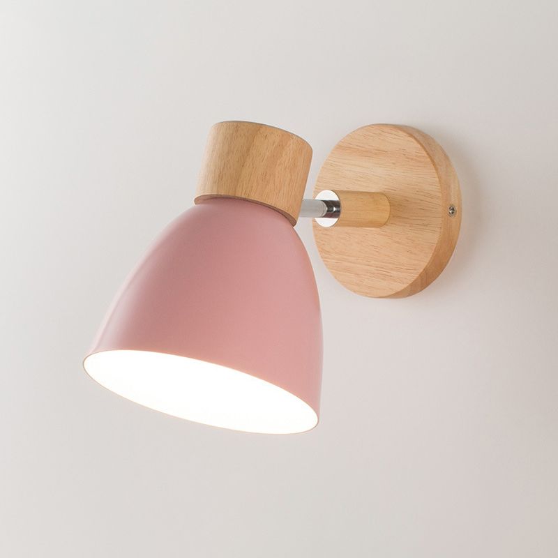 Nordic Style Wall Mount Light Bell Shape Colorful Wall Lamp for Living Room