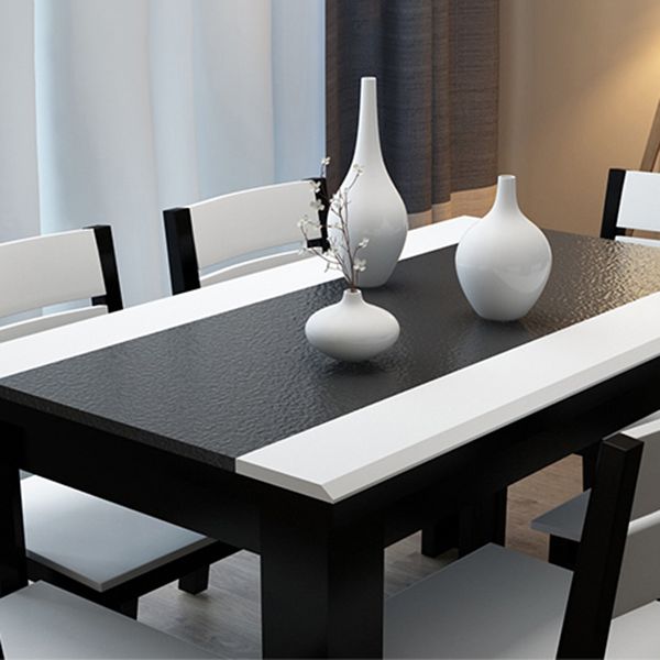 Industrial Kitchen Dinner Table Rectangle 4 Legs Stone Dining Table