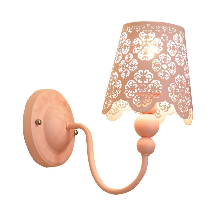 Macaron snoep gekleurde muur sconce geëtst Empire Shade 1 licht ijzeren sconce licht voor babykamer